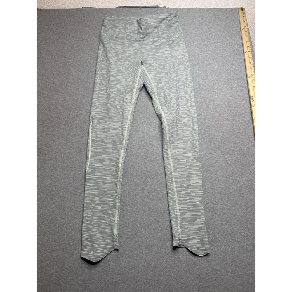 Gymshark Running Leggings Women's S‎ Green Stripe High Rise Stretch Skinny
